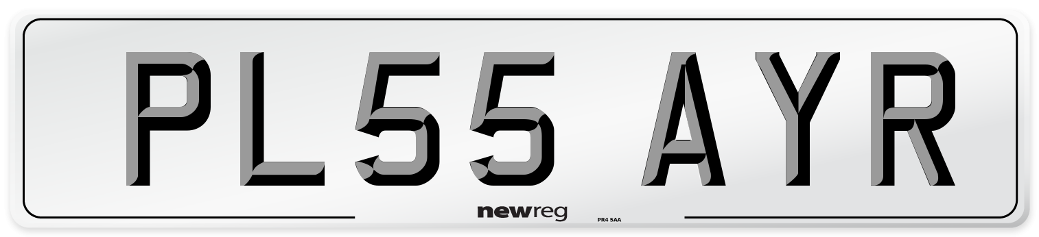 PL55 AYR Number Plate from New Reg